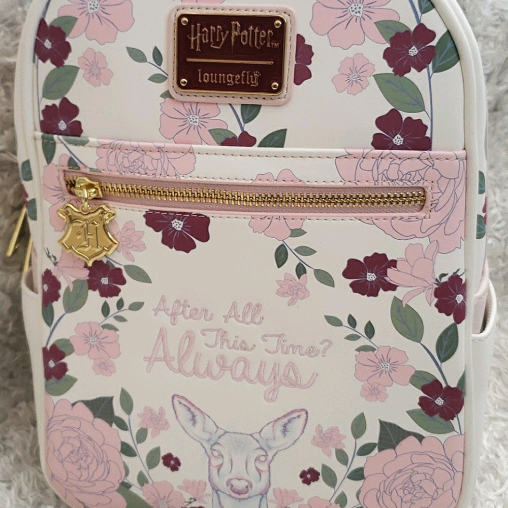 Loungefly Harry Potter Floral Mini Backpack - Picture 13 of 13